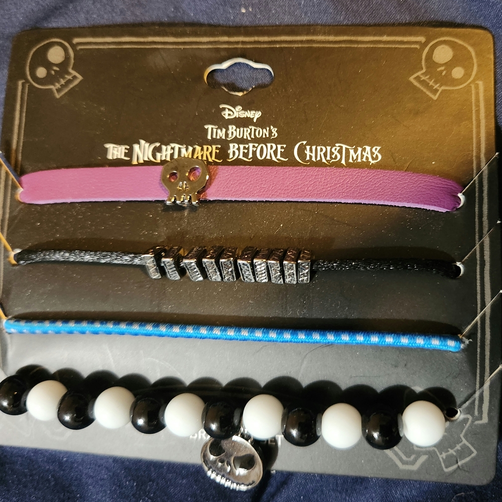 Disney Nightmare Before Christmas Bracelet Set